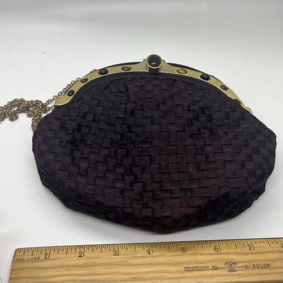 Vtg Finesse La Model Black Crossbody / Over Shoulder Bag - Picture 7 of 13